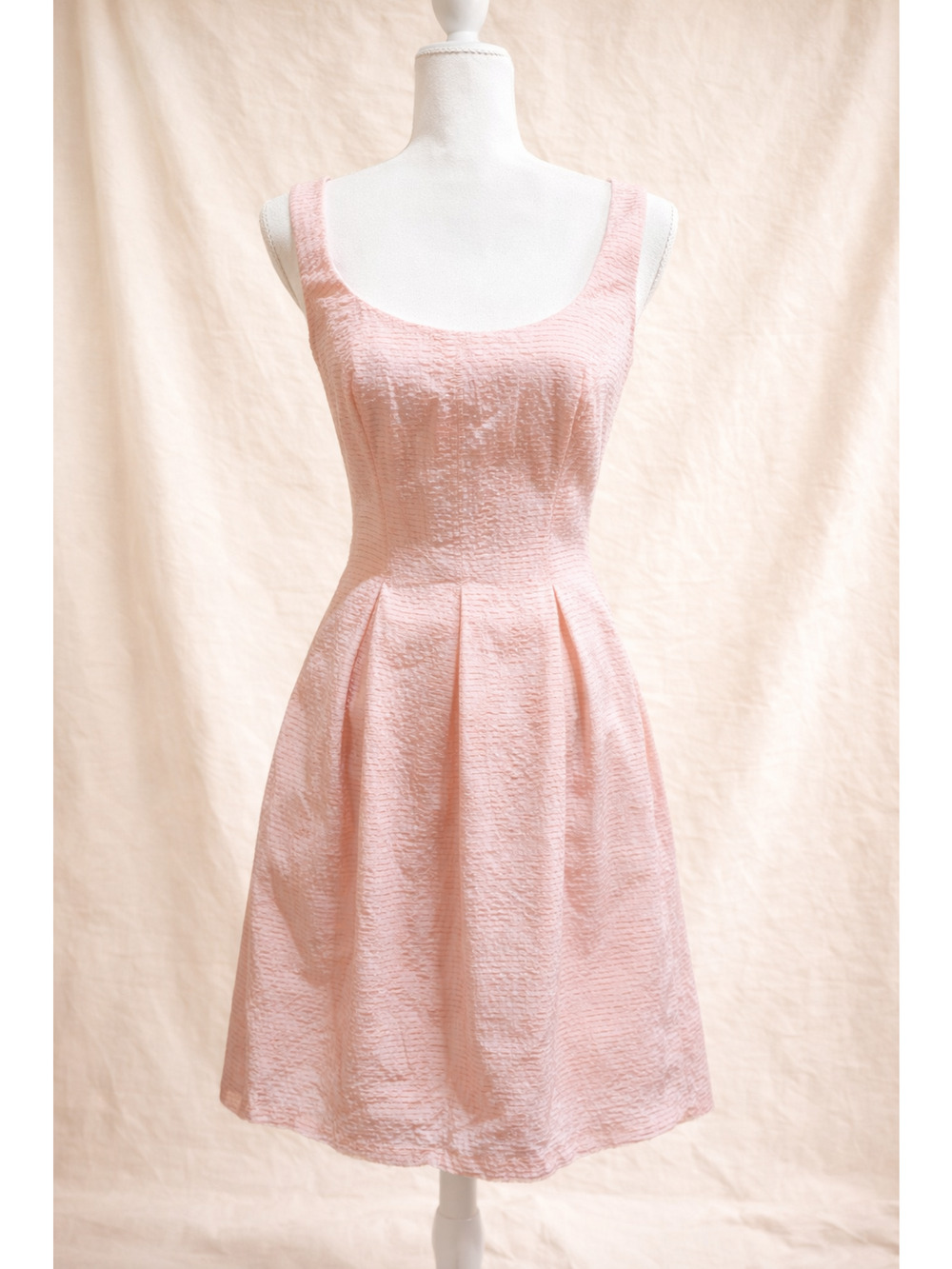 Pappagallo Size 16 Pink Fit & Flare Dress Wedding Guest Romantic Cottagecore
